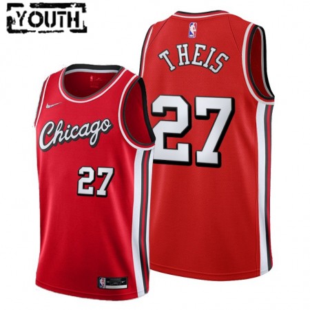 Maglia NBA Chicago Bulls Daniel Theis 27 Nike 2021-22 City Edition Throwback Swingman - Bambino